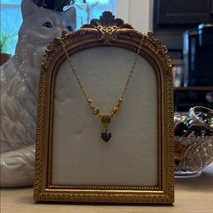 HOMEMADE BY MOI | Elegant Vintage Gold-Tone Heart Locket Pendant Necklace